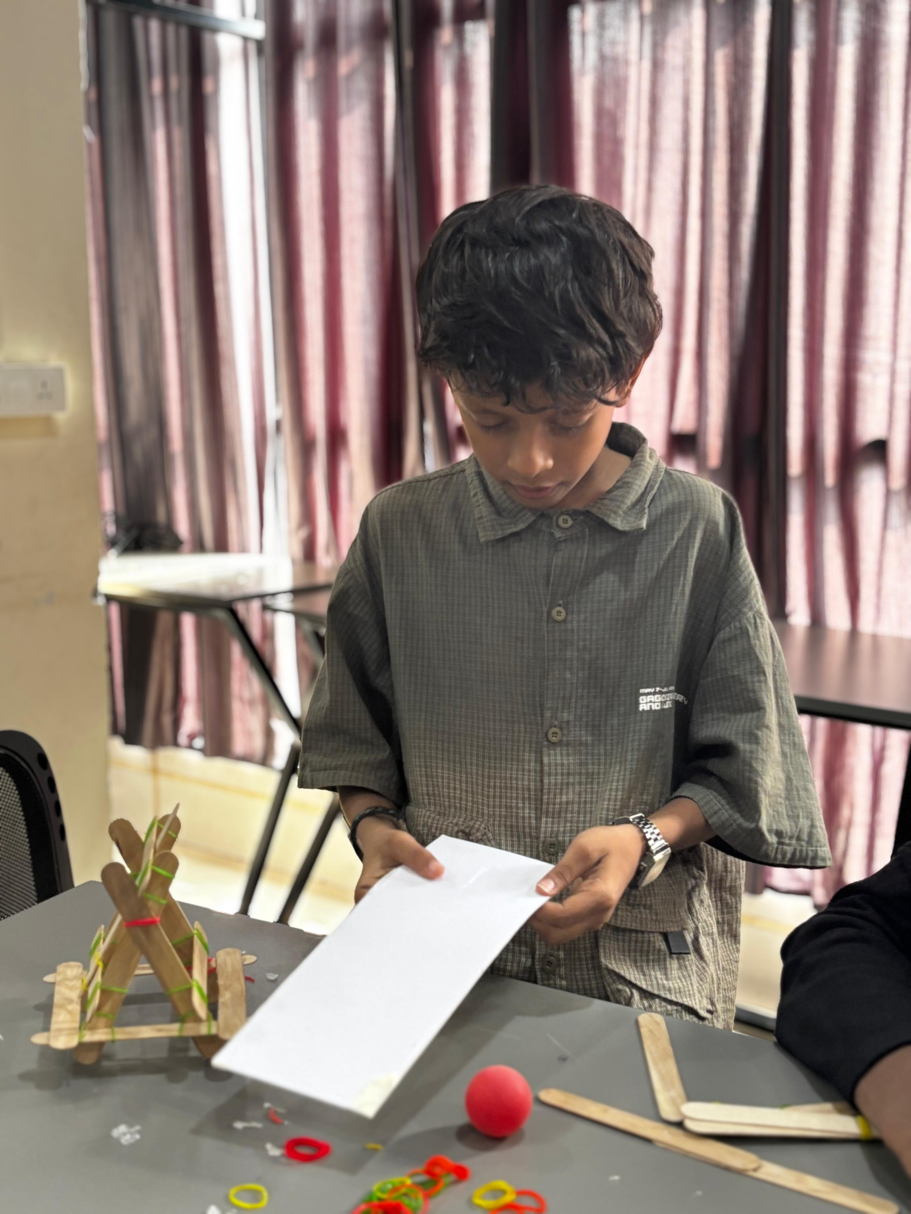 Testing the launch trajectory of the catapult