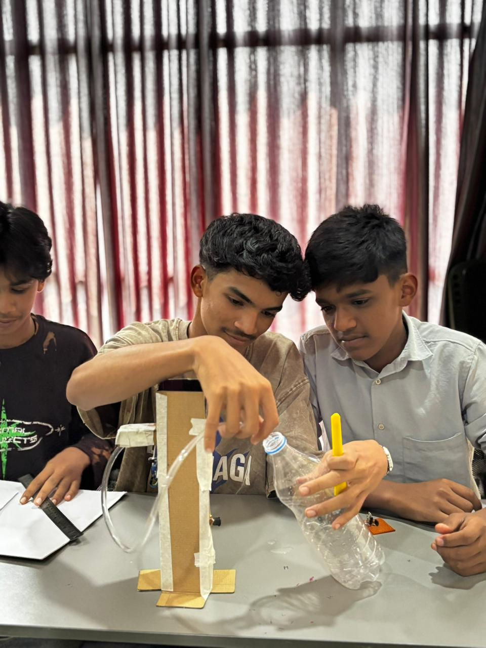 A completed water dispenser with a custom designed body